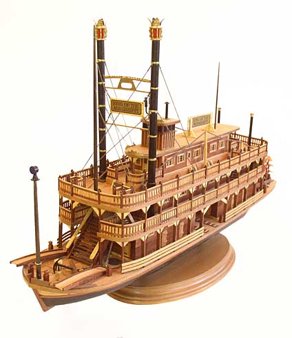 Custom Built Ship Models: US river steamboat King of Mississippi