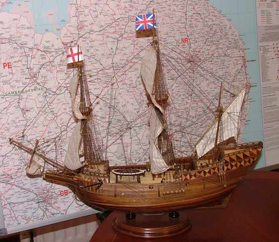 Model of British Galeon Mayflower
