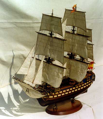 Модель парусного корабля: Линкор Сан Хуан Непомусено