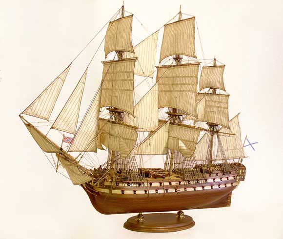 Модель парусного корабля: Линкор Святой Петр