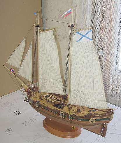 Модель корабля для интерьера. яхта 