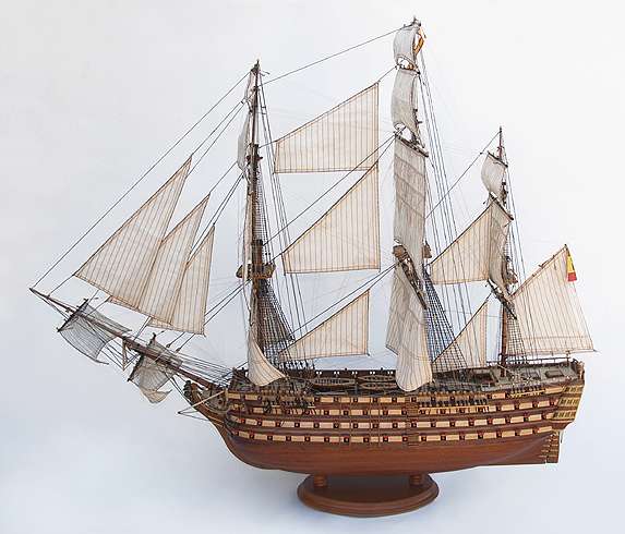 Модель парусного корабля: Линкор Сантисима Тринидад