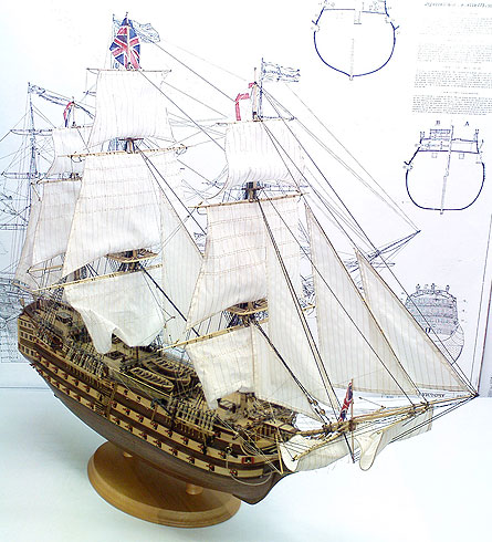 Модель парусного корабля: Линкор Виктори